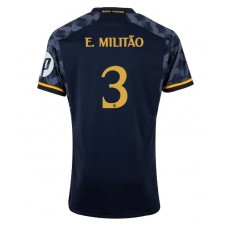 Real Madrid Eder Militao #3 Bortedrakt 2023-24 Kortermet